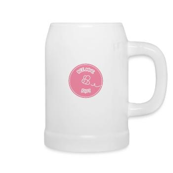 BEE MINE IDIOT - Zeige deine Liebe mit Humor - Bierkrug - Weiß - Rechts