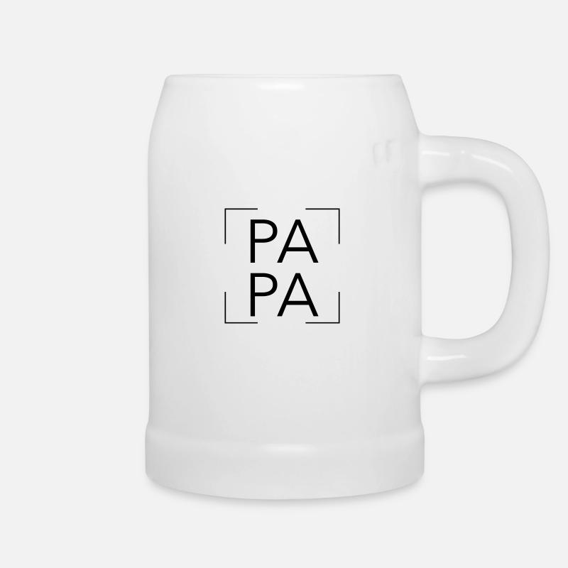 Papa - Bierkrug - Weiß