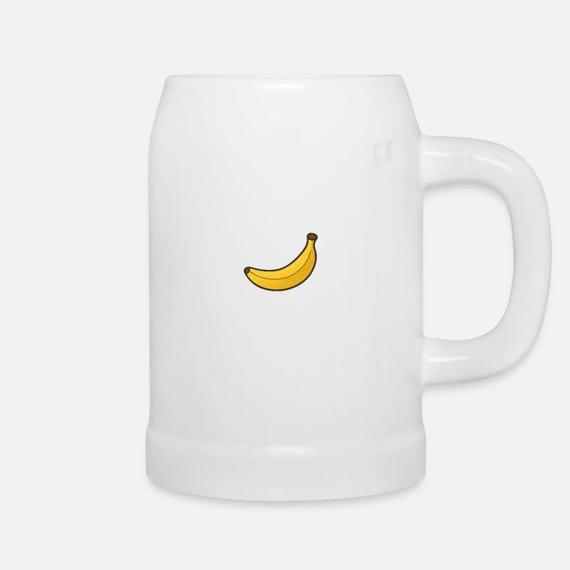 Banane - Bierkrug - Weiß