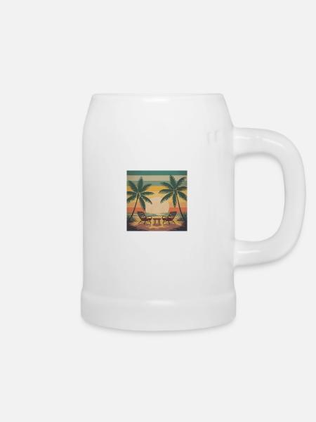 Sommerferien - Bierkrug - Weiß