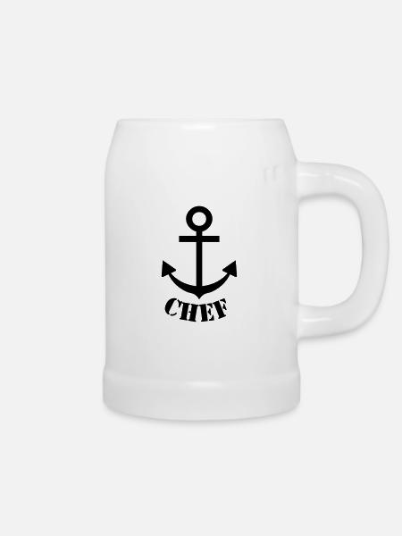 chef - Bierkrug - Weiß