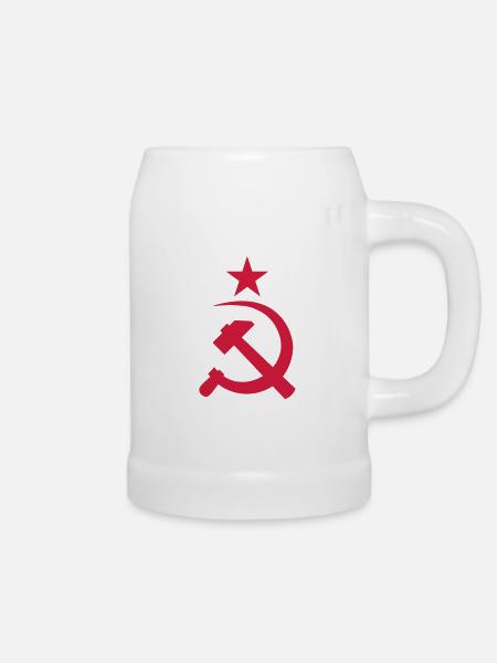 URSS__V002 - Bierkrug - Weiß