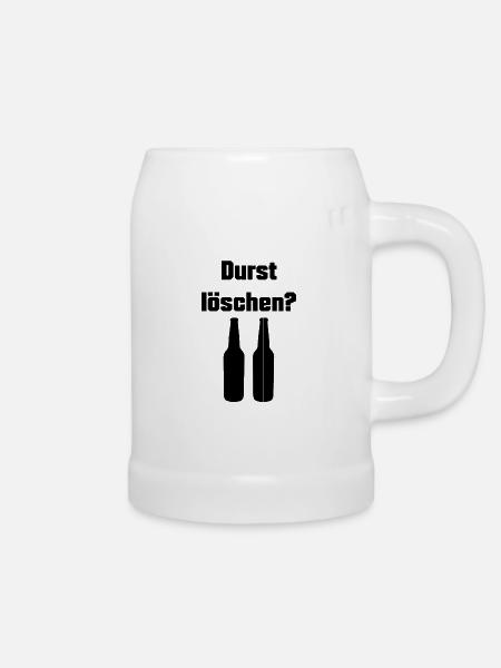 Durst löschen Design - Bierkrug - Weiß