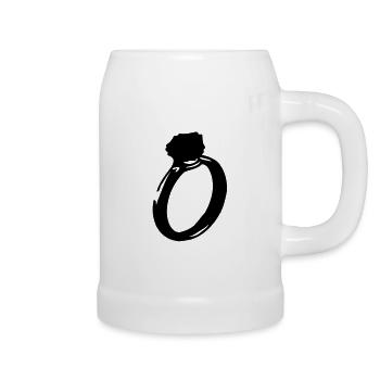 diamond_ring - Beer Mug - white - Right