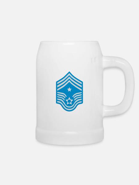 Sergeant Kommandant_g1 - Bierkrug - Weiß