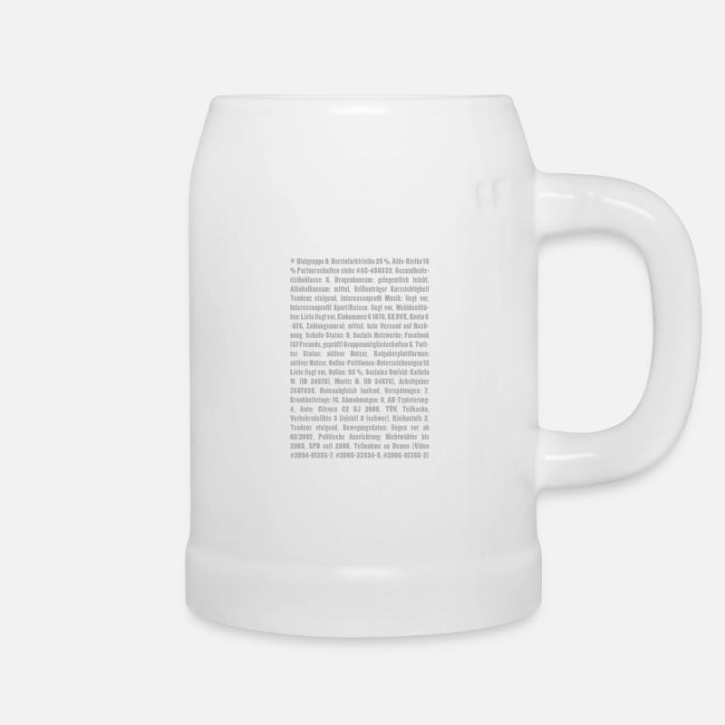 Record - Beer Mug - white