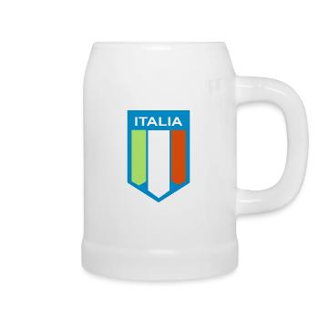 Flagge Italien - Bierkrug - Weiß - Rechts