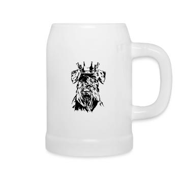 SCHNAUZER Krone Dogs Dog Wilsigns - Beer Mug - white - Right