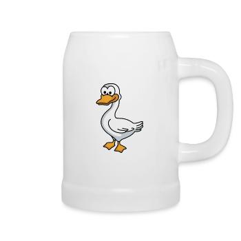 Goose Comic Animal - Beer Mug - white - Right