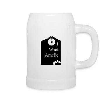 I want Amelie - Beer Mug - white - Right