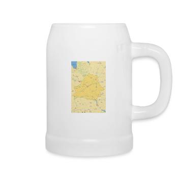 Belarus Map Belarus - Beer Mug - white - Right