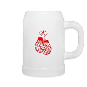 Gants pour le cerveau - Chope en céramique - blanc - Droite