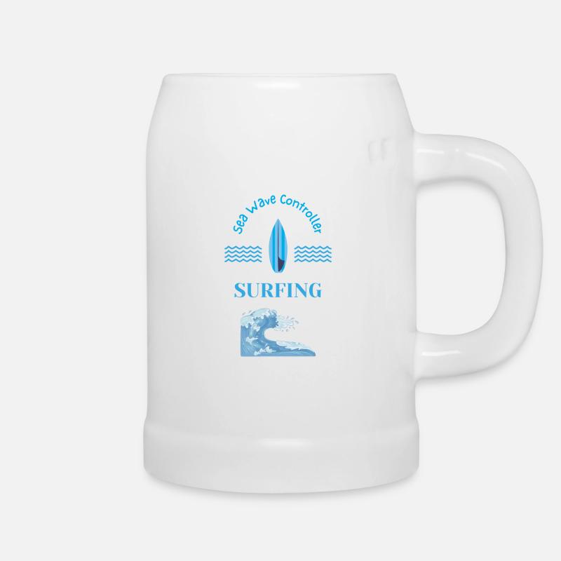 Surferlife - Bierkrug - Weiß