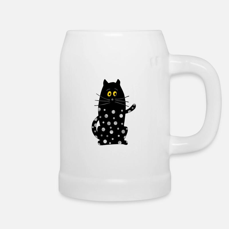 Cat - Beer Mug - white