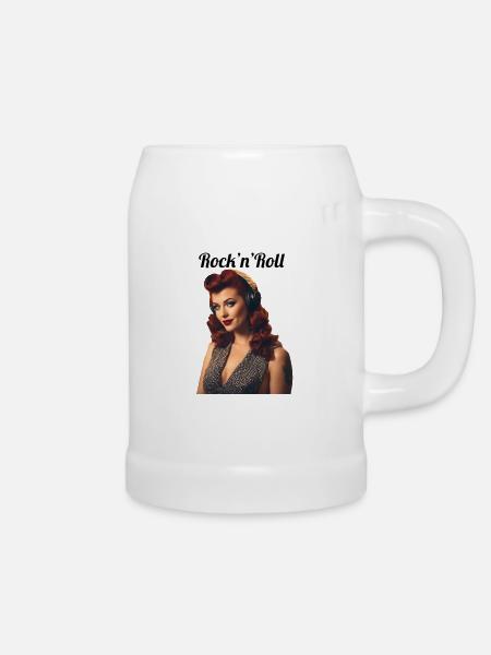 Pinup - Bierkrug - Weiß