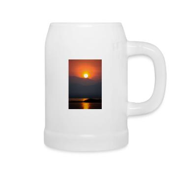 Sonnenaufgang - Bierkrug - Weiß - Rechts