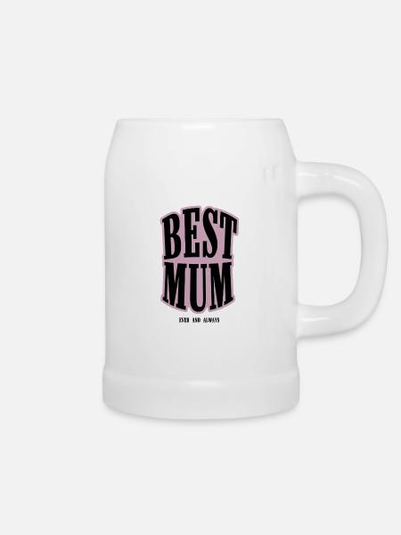 BEST MUM - Bierkrug - Weiß