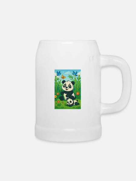 Bamboo Bär - Bierkrug - Weiß