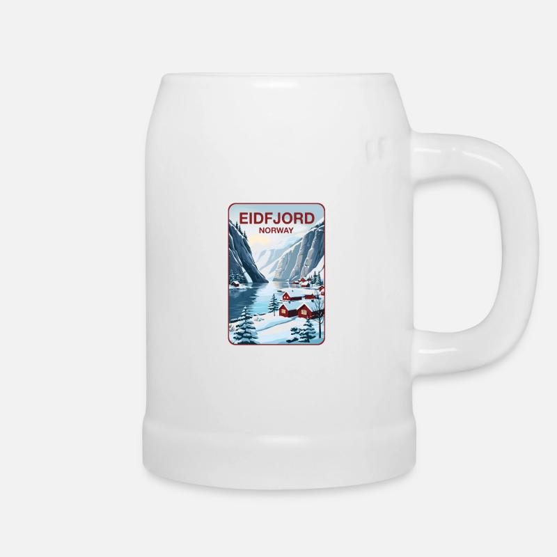 Eidfjord - Bierkrug - Weiß