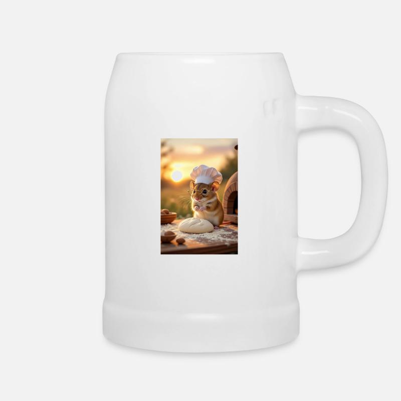 Creative Chef Mouse for Kitchen - Beer Mug - white