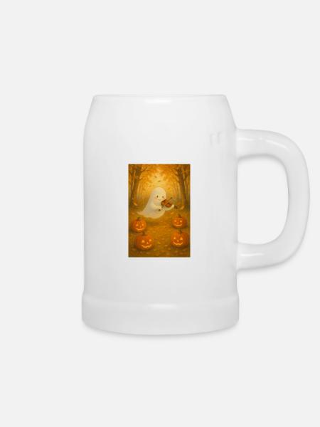 Süßer Halloween Geist - Bierkrug - Weiß