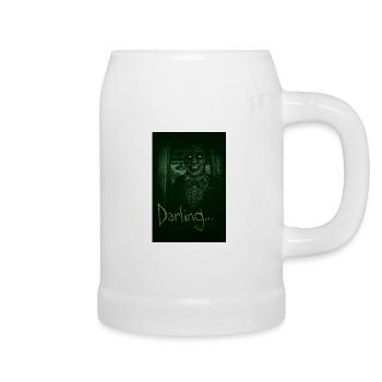 Eddie Gluskin Vision nocturne 'Darling' Horror Design - Chope en céramique - blanc - Droite