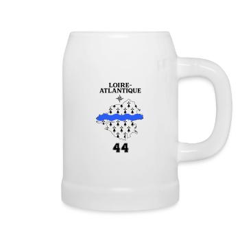 Loire Atlantique 44 - Bierkrug - Weiß - Rechts