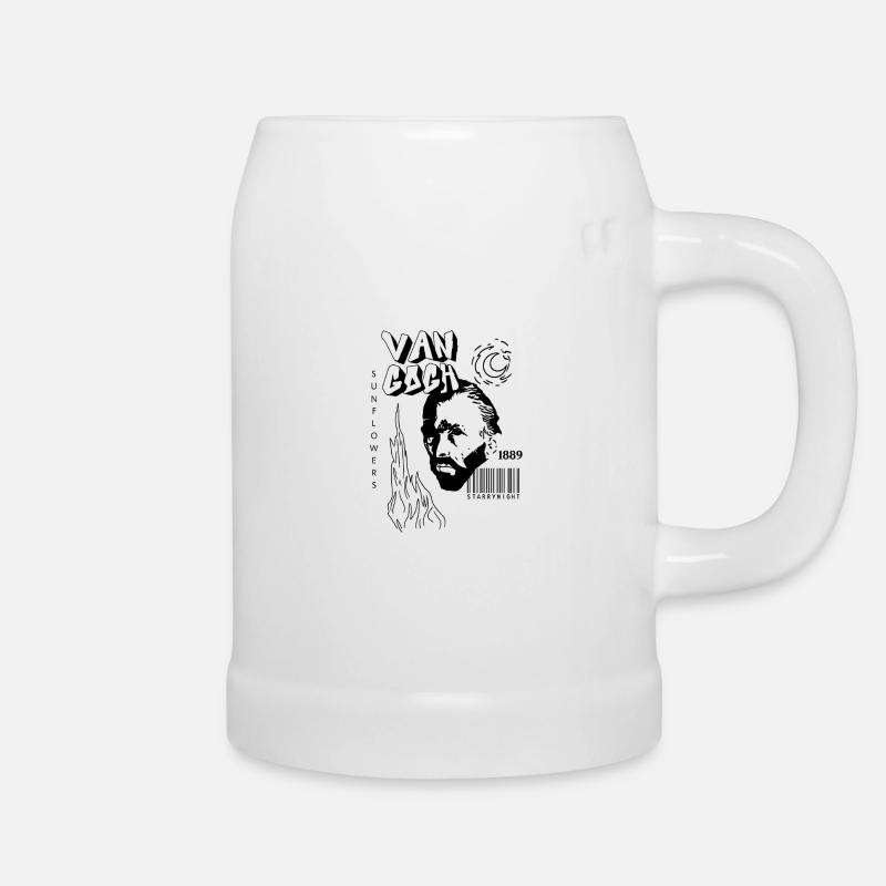 Van Gogh - Beer Mug - white