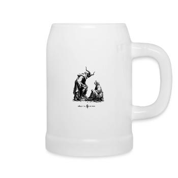 Demon Silhouette - Beer Mug - white - Right