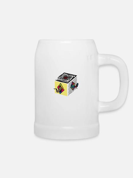El CUBE - Bierkrug - Weiß