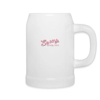 Sassy Since 1963 - Beer Mug - white - Right