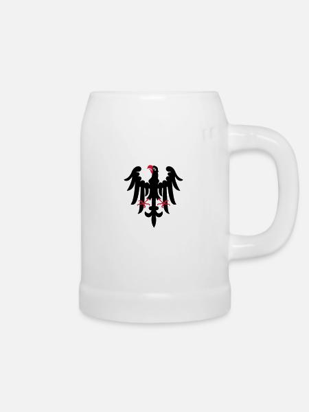 eagle heraldry - Bierkrug - Weiß