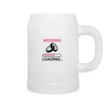 wedding loading - Stag do - hen party - Beer Mug - white - Right
