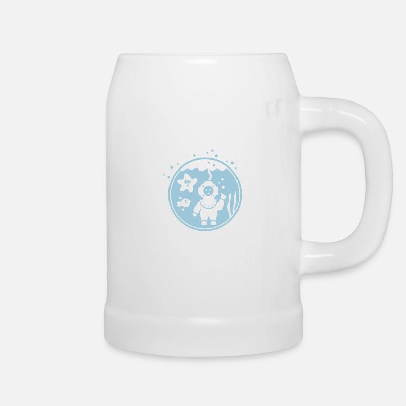 Deep sea - Beer Mug - white