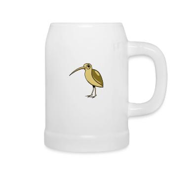 Bécassine des oiseaux design drôle mignon animal - Chope en céramique - blanc - Droite