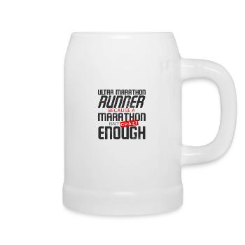 Ultra Marathon - Bierkrug - Weiß - Rechts
