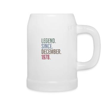 Legende seit Dezember 1978 - Bierkrug - Weiß - Rechts