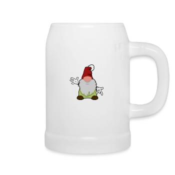 second Christmas gnome - Beer Mug - white - Right