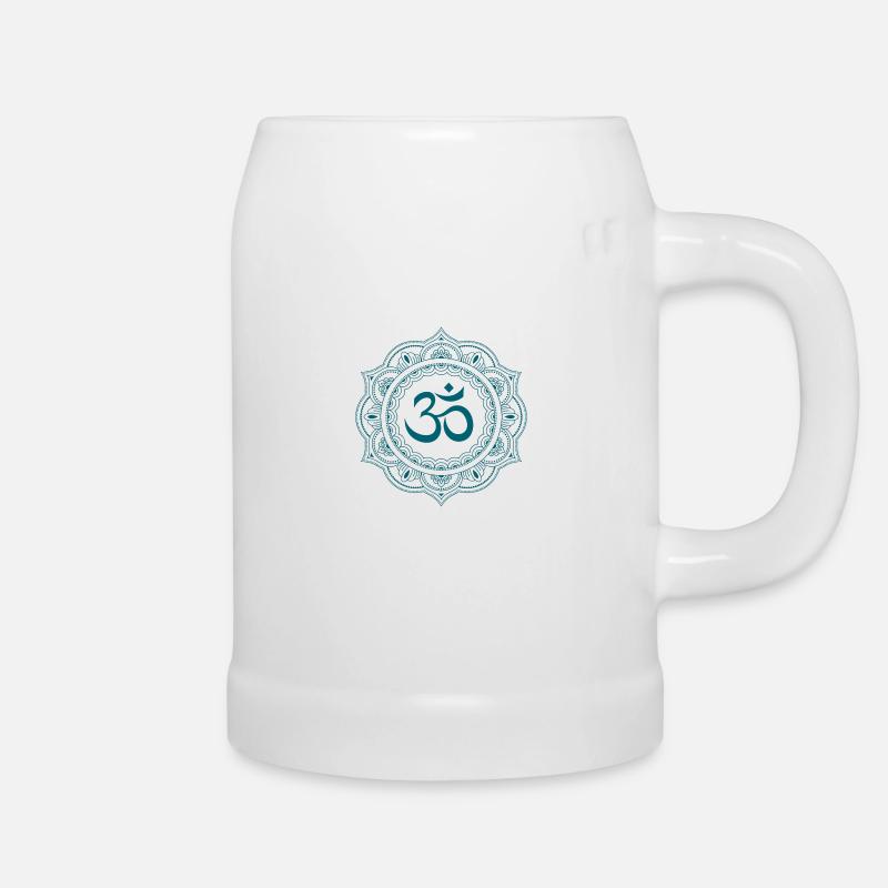 Om Sanskrit: ॐ une syllabe hindous, bouddhistes - Chope en céramique - blanc