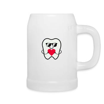 Lunettes de soleil Zahn Smile - Chope en céramique - blanc - Droite