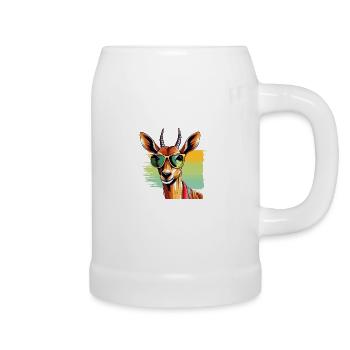 Mokka the antelope - Beer Mug - white - Right