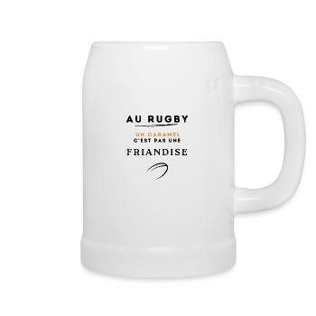 AU RUGBY CARAMEL FRIANDISE - Chope en céramique - blanc - Droite