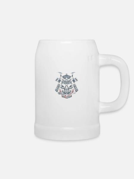 Ewiger Samurai-Geist - Bierkrug - Weiß