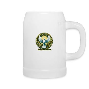 Pray for Peace - Beer Mug - white - Right