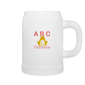 ABC-Schütze mit Frosch - Bierkrug - Weiß - Rechts
