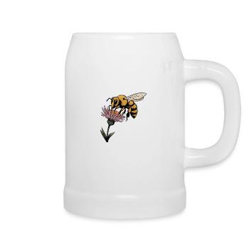 Bee - Chope en céramique - blanc - Droite