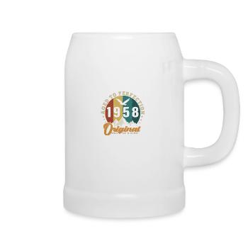 Die Legenden wurden im Jahrgang 1958 geboren - Bierkrug - Weiß - Rechts