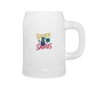Teacher-saurus 13 - Bierkrug - Weiß - Rechts