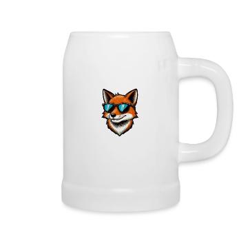 fuchs comic sonnenbrille - Bierkrug - Weiß - Rechts