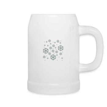 Neige - Chope en céramique - blanc - Droite